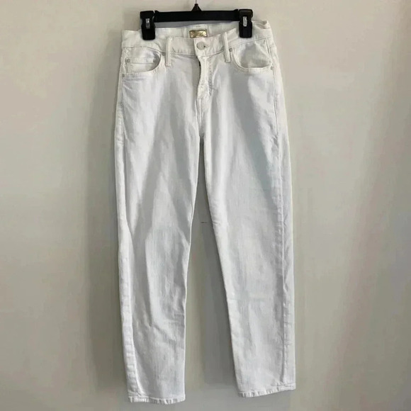 MOTHER The Dropout Jeans in Whipping Cream - Picture 3 of 16